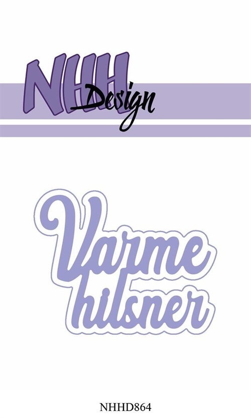  NHH Design Dies Varme Hilsner 6,8x5,5cm